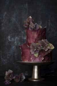 Autumn Wedding wafer paper wedding cake- Petite Pivoine Cakes