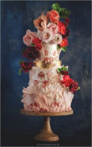 Dolce Vita wafer paper wedding cake- Petite Pivoine Cakes