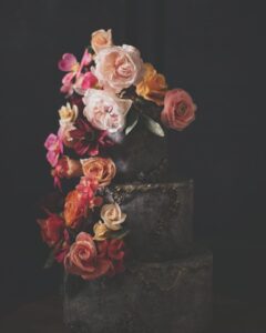 Dutch Masters wafer paper wedding cake- Petite Pivoine Cakes