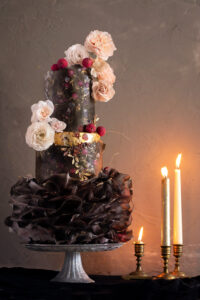 Flamenco Lady wafer paper wedding cake- Petite Pivoine Cakes