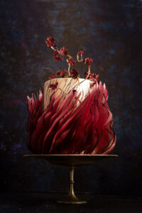Iris Van Herpen Design wafer paper wedding cake- Petite Pivoine Cakes