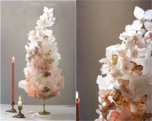 Wafer Paper Dream wafer paper wedding cake- Petite Pivoine Cakes